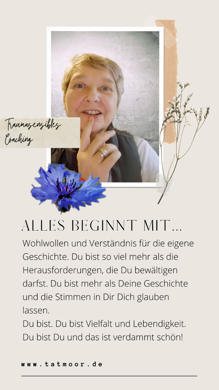 Story-Foto Sylvia Tornau mit einem Text zu ihrem traumasensiblen Coaching Angebot