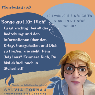 Aufforderung gut für sich zu sorgen