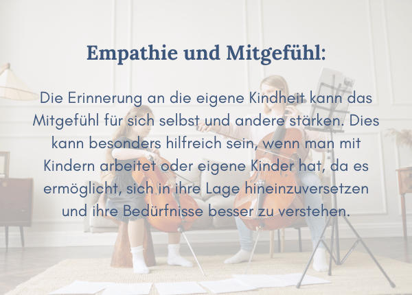 Warum Begegnungen mit dem jüngeren Ich wichtig sind: Empathie und Mitgefühl