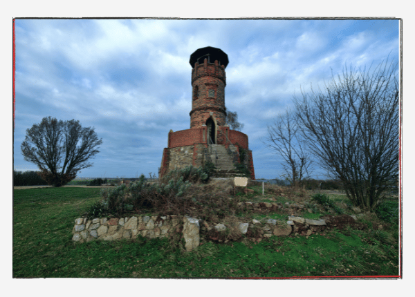 12 von 12 Dezember: Turm Johannas Höh in Pyrna, Nähe Wurzen