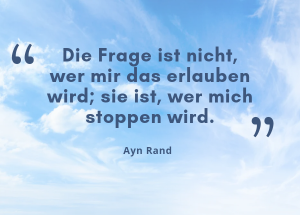 Selbstbewusstsein – Zitat: 