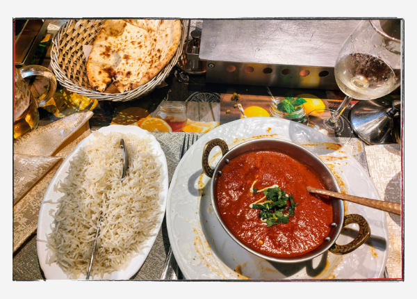12 von 12 - Februar 2024: Abendessen im indischen Restaurant