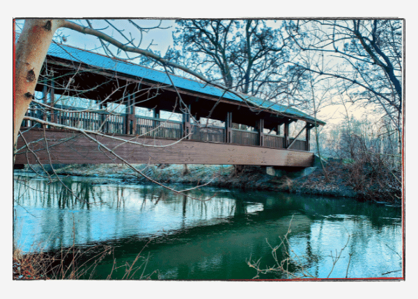 Brücke im Wald in Schkeuditz. Auch diese Brücke entdeckten wir auf einem unserer Pausenspaziergänge. Brücken sind Übergänge und manche Entscheidungen sind dies auch.