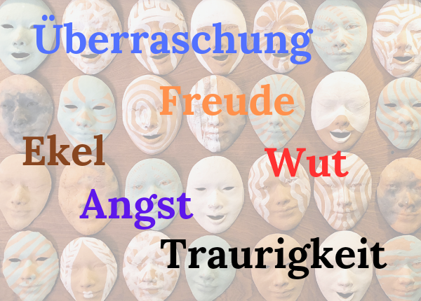 Wut ist eine der 6 Grundemotionen: Freude, Traurigkeit, Überraschung, Ekel, Angst, Wut
