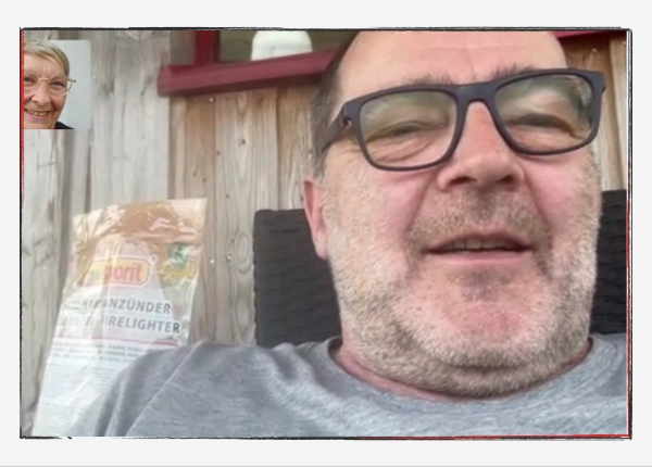 12 von 12: Mai 2024 - Screenshot von einem Videotelefonat mit Andreas